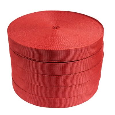 คุณภาพ  Customize Kevlar Ribbon Red Black Fire Resistant Webbing โรงงาน