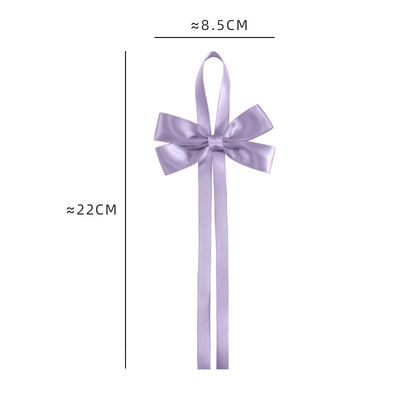ทอง Pre Tied Satin ริบบิ้น Bow With Elastic Loop Satin ริบบิ้น สําหรับการบรรจุของขวัญ