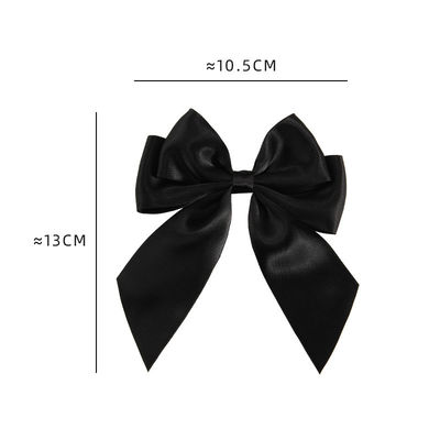ทอง Pre Tied Satin ริบบิ้น Bow With Elastic Loop Satin ริบบิ้น สําหรับการบรรจุของขวัญ