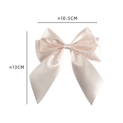 ทอง Pre Tied Satin ริบบิ้น Bow With Elastic Loop Satin ริบบิ้น สําหรับการบรรจุของขวัญ