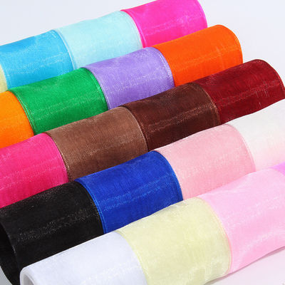 2.5 ซม พอลิเอสเตอร์ ออร์แกนซ่าริบอน สําหรับบาน DIY หรือตกแต่งงานแต่งแต่งงาน หรือห่อเค้ก