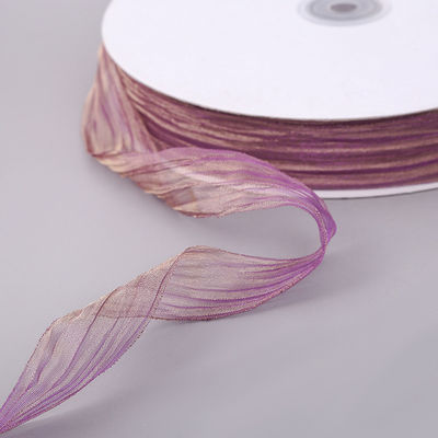 กล่องของขวัญ 25 มิลลิเมตร Organza ริบบิ้น เกาหลี 2.5 ซม Sheer Wired ริบบิ้น
