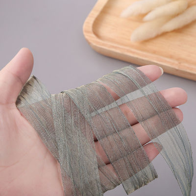 กล่องของขวัญ 25 มิลลิเมตร Organza ริบบิ้น เกาหลี 2.5 ซม Sheer Wired ริบบิ้น