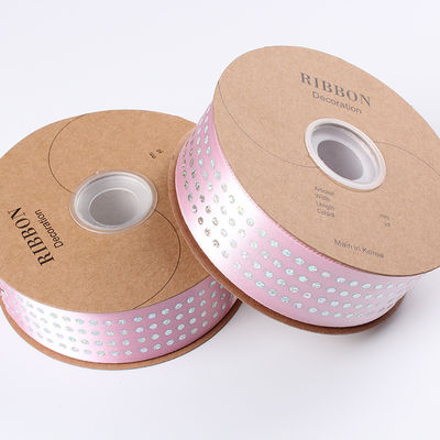ใบหน้าเดียว Diamond Poly Satin ริบบิ้น 5mm-50mm พอลิเอสเตอร์ สันติบอน
