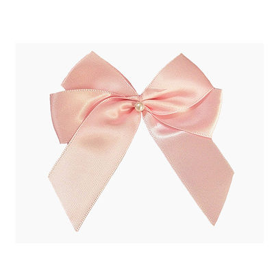 วันเกิด สีแดง Satin Bow โพลีเอสเตอร์ สีเหลือง Satin Bow สําหรับงานฝีมือ