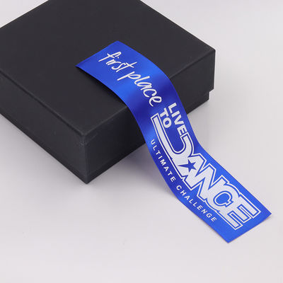 สีฟ้า สีเขียว เหรียญรางวัล เทปพอลิเอสเตอร์ เซติน เทปเหรียญตามสั่ง