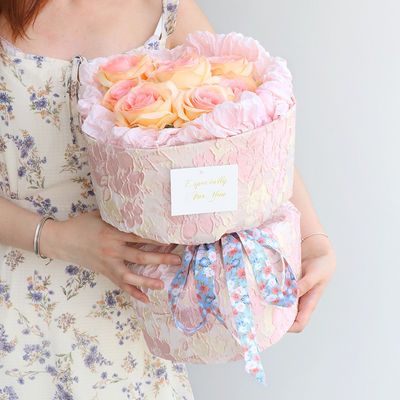 ดอกไม้ดอกไม้ พิมพ์ผ้าใบ 25 มิลลิเมตร