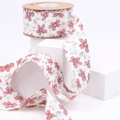 ดอกไม้ส่วนบุคคล Grosgrain ริบบิ้น สายผสมริม ริบบิ้น สําหรับการบรรจุของขวัญ