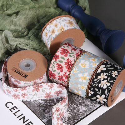 ดอกไม้ส่วนบุคคล Grosgrain ริบบิ้น สายผสมริม ริบบิ้น สําหรับการบรรจุของขวัญ