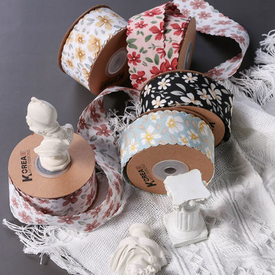 ดอกไม้ส่วนบุคคล Grosgrain ริบบิ้น สายผสมริม ริบบิ้น สําหรับการบรรจุของขวัญ
