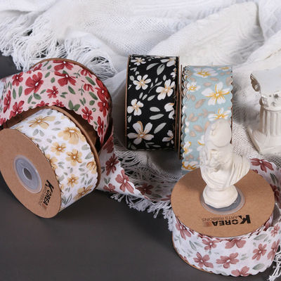 ดอกไม้ส่วนบุคคล Grosgrain ริบบิ้น สายผสมริม ริบบิ้น สําหรับการบรรจุของขวัญ