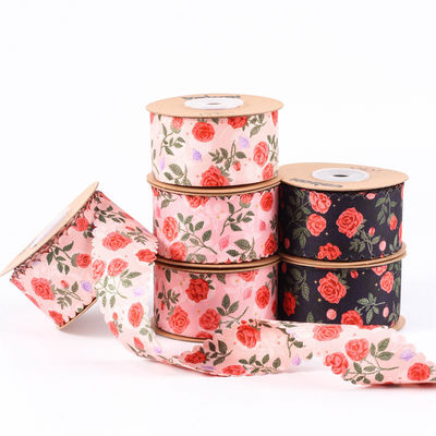 2.5cm-4cm พอลิเอสเตอร์ริบบอน ดับเบิ้ลหน้า Weave Edge Packing ริบบิ้น