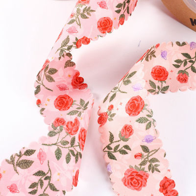 2.5cm-4cm พอลิเอสเตอร์ริบบอน ดับเบิ้ลหน้า Weave Edge Packing ริบบิ้น