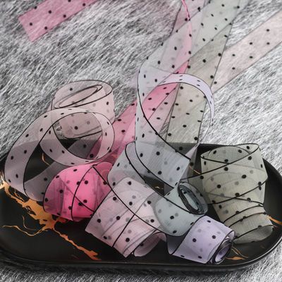 10mm-60mm Dot Velvet Wired ริบบิ้น กระเบื้องกระเบื้องกระเบื้องกระเบื้องกระเบื้อง