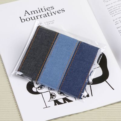 OEM ODM Blue Denim Jeans ริบบิ้น 12mm-38mm ริบบิ้น สําหรับกางเกง