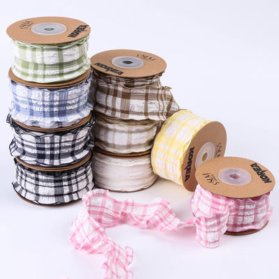 เกาหลี เรตติช สีฟ้าและสีขาว กินแฮมริบอน 38 มม โพลิเอสเตอร์ พองทาร์ตานริบอน