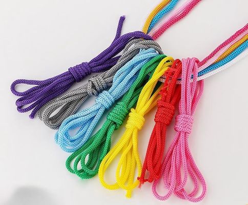สีชมพู DIY 3 มิลลิเมตร Polypropylene สายสีม่วง Double Braided Polypropylene สาย