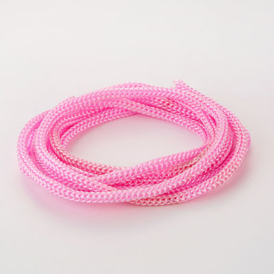 สีชมพู DIY 3 มิลลิเมตร Polypropylene สายสีม่วง Double Braided Polypropylene สาย