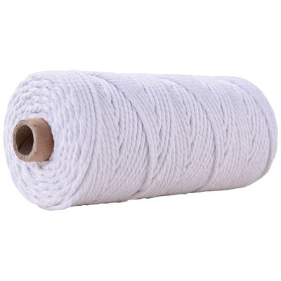 สีเขียว 3 สาย สายไนลอนบิด 3 มิลลิเมตร Macrame สายผ้าใบ
