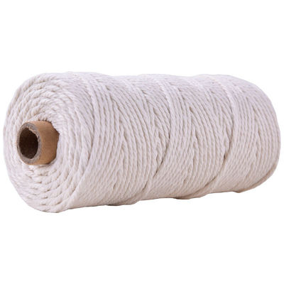 สีเขียว 3 สาย สายไนลอนบิด 3 มิลลิเมตร Macrame สายผ้าใบ