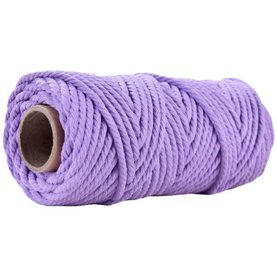 50m Dusty Pink Macrame Cord 5mm ISO9001 สายผ้าใบสีชมพู 3 สาย