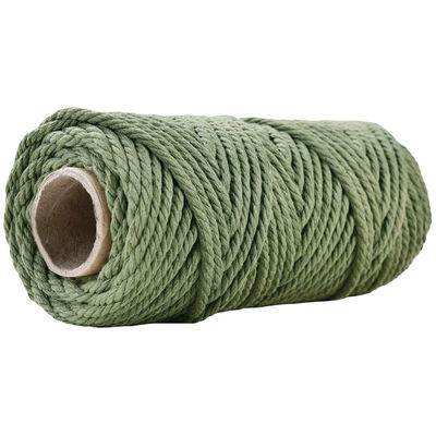 50m Dusty Pink Macrame Cord 5mm ISO9001 สายผ้าใบสีชมพู 3 สาย