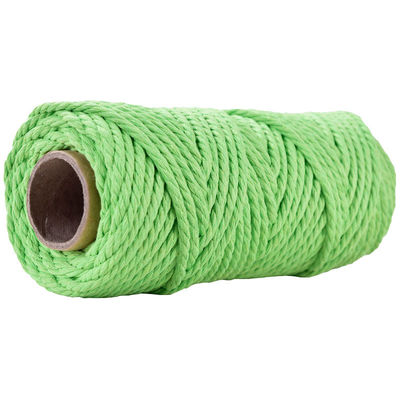50m Dusty Pink Macrame Cord 5mm ISO9001 สายผ้าใบสีชมพู 3 สาย