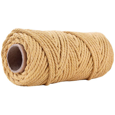 50m Dusty Pink Macrame Cord 5mm ISO9001 สายผ้าใบสีชมพู 3 สาย