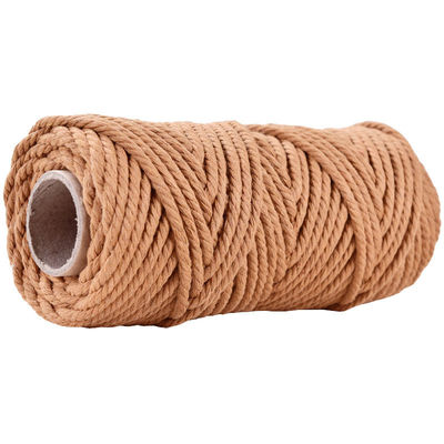 50m Dusty Pink Macrame Cord 5mm ISO9001 สายผ้าใบสีชมพู 3 สาย