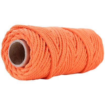 50m Dusty Pink Macrame Cord 5mm ISO9001 สายผ้าใบสีชมพู 3 สาย