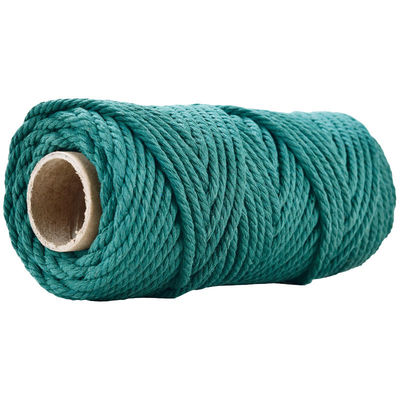 50m Dusty Pink Macrame Cord 5mm ISO9001 สายผ้าใบสีชมพู 3 สาย