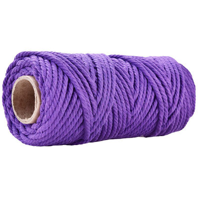 50m Dusty Pink Macrame Cord 5mm ISO9001 สายผ้าใบสีชมพู 3 สาย