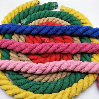โรส 20 มิลลิเมตร สายผ้าใบบิด ISO14001 3 สาย Macrame