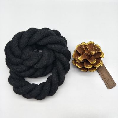 โรส 20 มิลลิเมตร สายผ้าใบบิด ISO14001 3 สาย Macrame