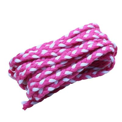 เสื้อผ้า 3 สาย Macrame Cord ส้ม สีขาว 5 มม 3 สาย สายผ้า