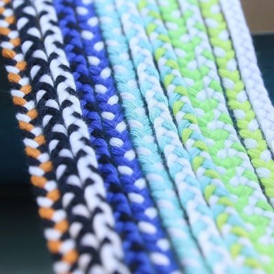 เสื้อผ้า 3 สาย Macrame Cord ส้ม สีขาว 5 มม 3 สาย สายผ้า