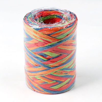 สายกระดาษมืออาชีพ Diy Raffia 100m สายกระดาษผสมคริสต์มาส
