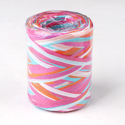 สายกระดาษมืออาชีพ Diy Raffia 100m สายกระดาษผสมคริสต์มาส