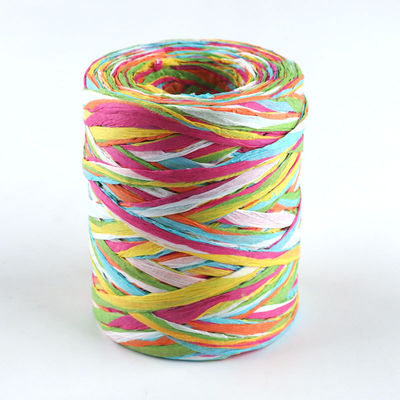 สายกระดาษมืออาชีพ Diy Raffia 100m สายกระดาษผสมคริสต์มาส