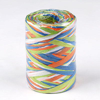 สายกระดาษมืออาชีพ Diy Raffia 100m สายกระดาษผสมคริสต์มาส