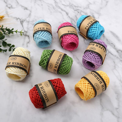 สายกระดาษสี 2 มม สายกระดาษมืออาชีพ DIY สายกระดาษมิตรต่อสิ่งแวดล้อม 10 มม