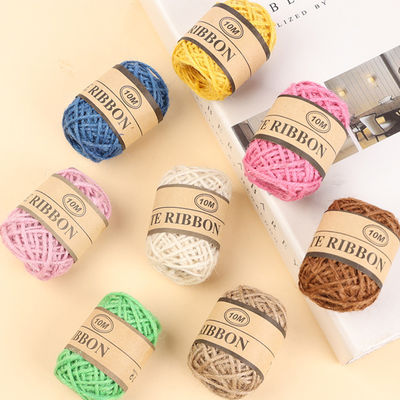 2 มิลลิเมตร Natural ปอกระเจา Rope 10 มิลลิเมตร Eco Friendly DIY Craft ปอกระเจา
