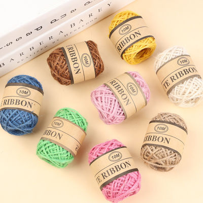 2 มิลลิเมตร Natural ปอกระเจา Rope 10 มิลลิเมตร Eco Friendly DIY Craft ปอกระเจา