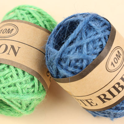 2 มิลลิเมตร Natural ปอกระเจา Rope 10 มิลลิเมตร Eco Friendly DIY Craft ปอกระเจา
