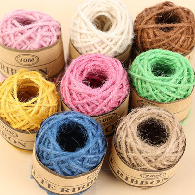 2 มิลลิเมตร Natural ปอกระเจา Rope 10 มิลลิเมตร Eco Friendly DIY Craft ปอกระเจา