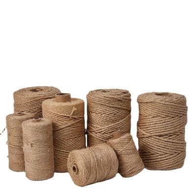 1 มิลลิเมตร-20 มิลลิเมตร สี ปอกระเจา Twine ISO9001 Eco Friendly 6 มิลลิเมตร ปอกระเจา สาย