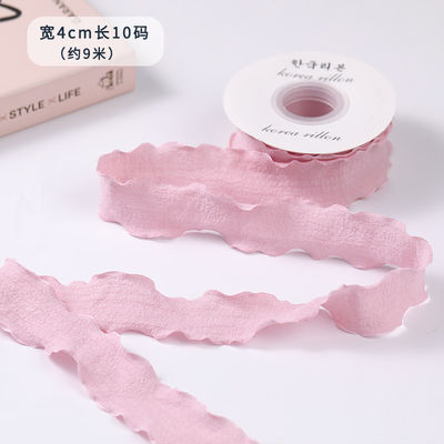 40 มิลลิเมตรของวาเลนไทน์ สี ปอกระเจา ริบบิ้น ลินน้าขอบขบวน ปอกระเจา ขัดแตะ ริบบิ้น
