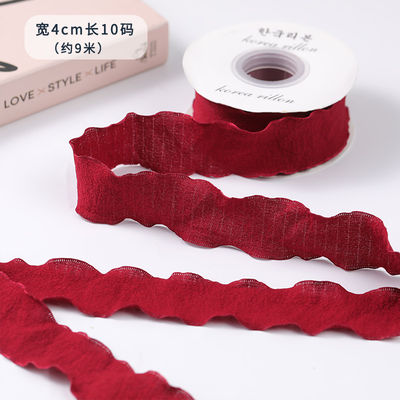 40 มิลลิเมตรของวาเลนไทน์ สี ปอกระเจา ริบบิ้น ลินน้าขอบขบวน ปอกระเจา ขัดแตะ ริบบิ้น