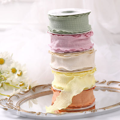 40 มิลลิเมตรของวาเลนไทน์ สี ปอกระเจา ริบบิ้น ลินน้าขอบขบวน ปอกระเจา ขัดแตะ ริบบิ้น