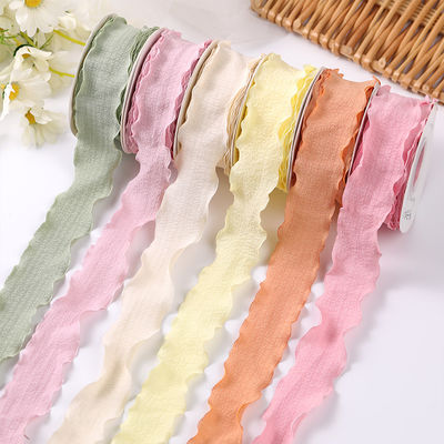 40 มิลลิเมตรของวาเลนไทน์ สี ปอกระเจา ริบบิ้น ลินน้าขอบขบวน ปอกระเจา ขัดแตะ ริบบิ้น